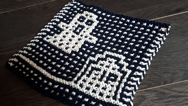 Graveyard Ghost Dishcloth