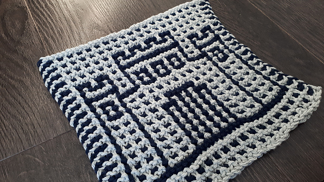 Castle Mosaic Dishcloth