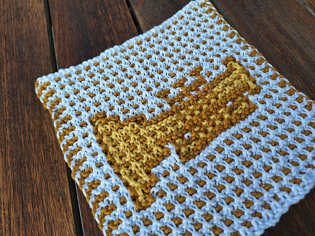 Trumpet Mosaic Dishcloth