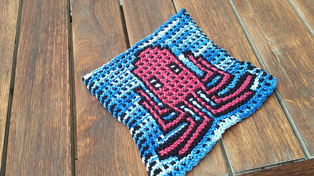Octopus Mosaic Dishcloth