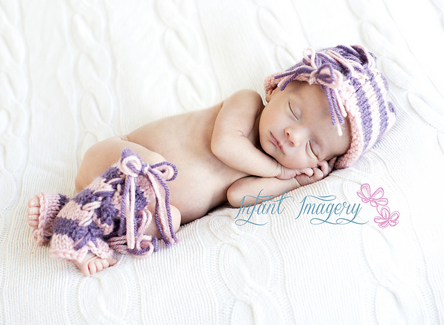 Lace-Up Hat and Leggings Set