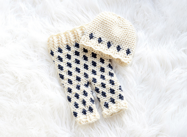 Snowflake Pants and Beanie Set