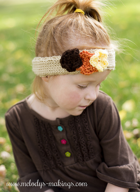 Falling Flowers Ear Warmer