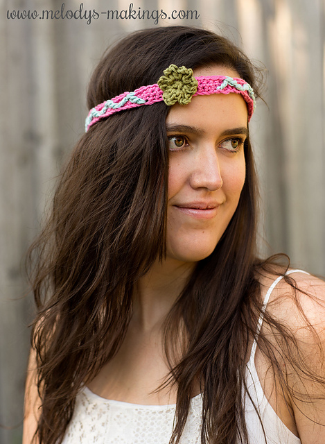 Veronica Meets Spring Headband ~ Crochet Version