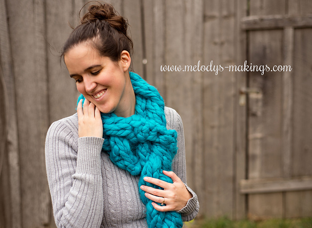 Braided Scarf ~ Crochet Version