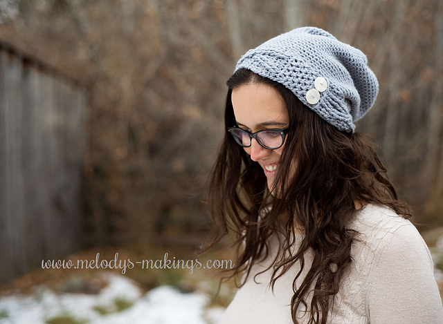 Jennika Slouch Hat ~ Crochet Version
