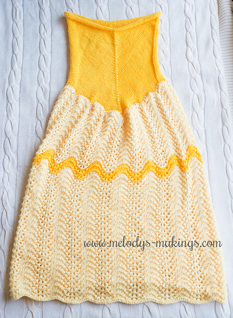 Princess Dress Blanket ~ Knit Version