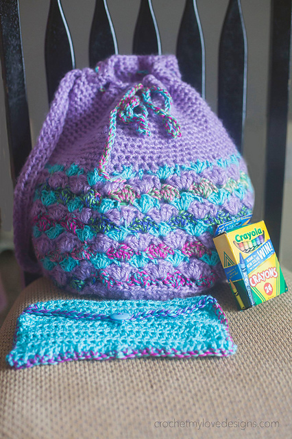 Sweet Shell Book Bag and Pencil Case