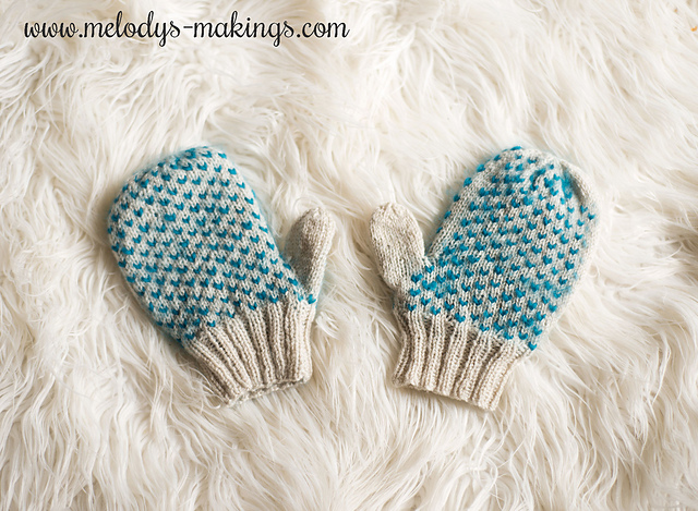 Netherlee Mittens ~ Knit Version