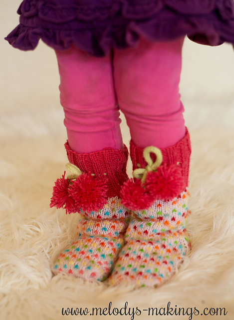 Netherlee Slippers ~ Knit Version