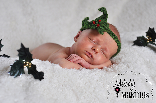 Holly Wreath Headband