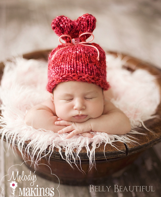 Little Sweet Heart Hat Knit