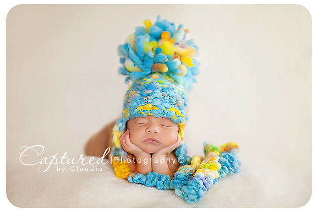 Super Bulky Thick and Thin Gumball Hat