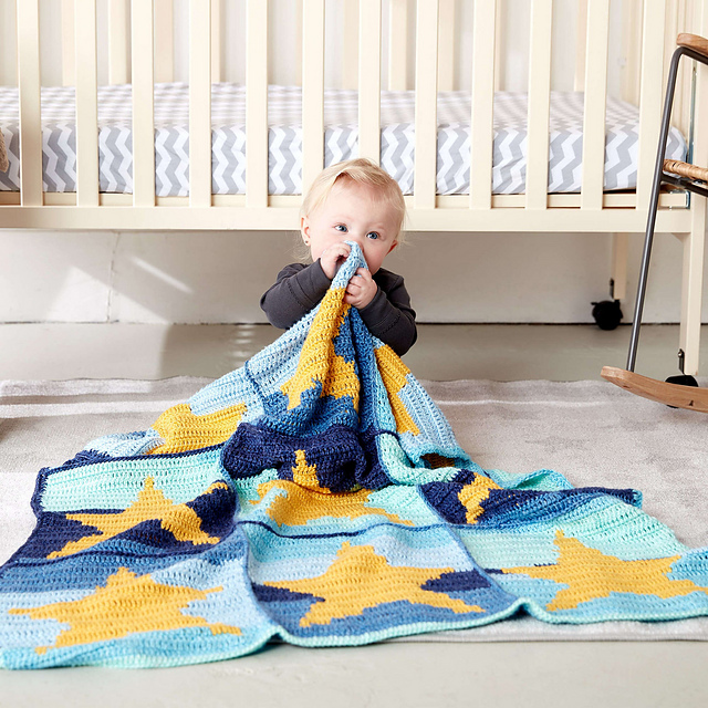 Ravelry: Starry Sky Blanket pattern by Yarnspirations Design