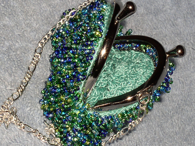Bali Bag - A bead crochet framed bag in the Pacific Rim Collection