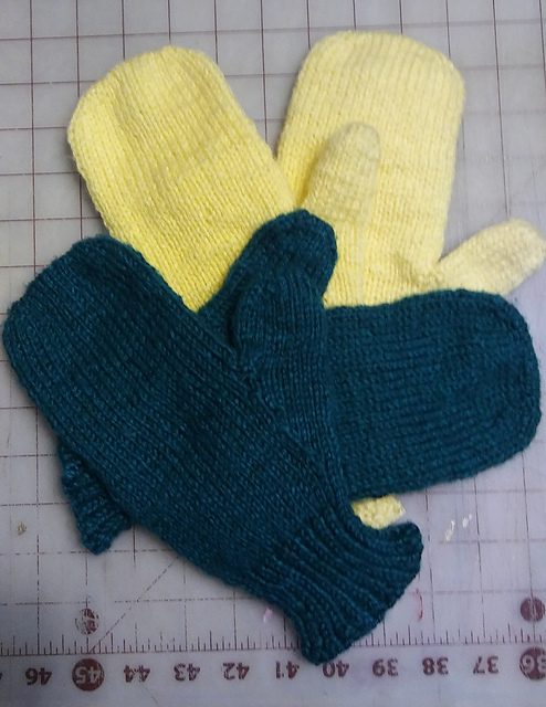 Fingers Down Mittens