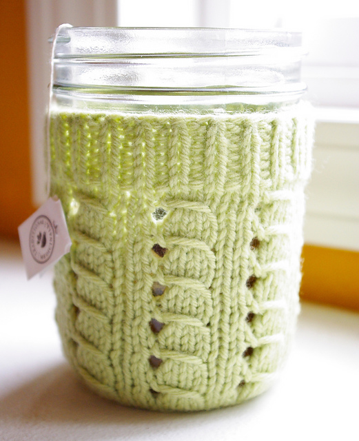 Little Windows Mason Jar Cozy