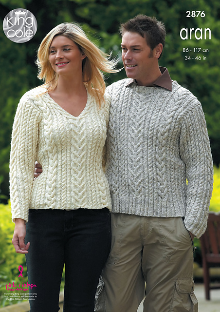 2876 - Adults Round and V Neck Sweaters
