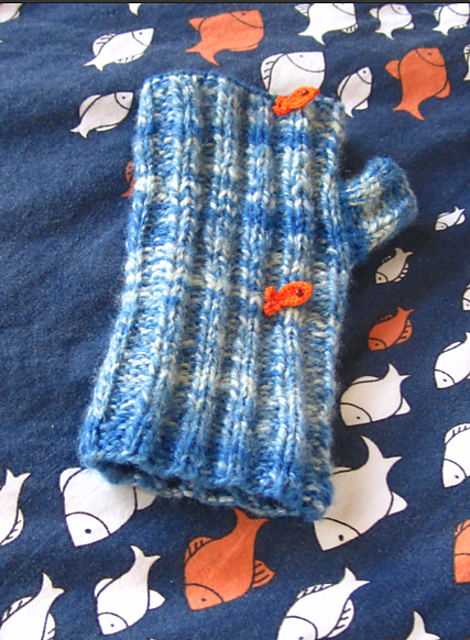 Fishy Fingerless Mittens