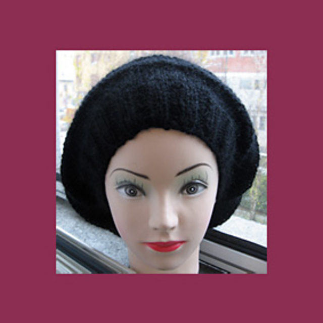 BLACK SNOW HAT
