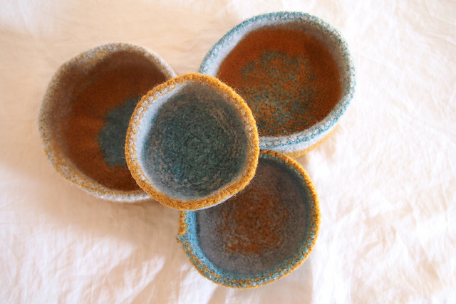 Set of Felted Nesting Bowls