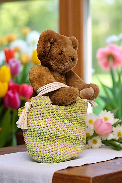 Ravelry: Little Drawstring Tab Bag pattern by Merri Purdy - Purdy Sweet ...