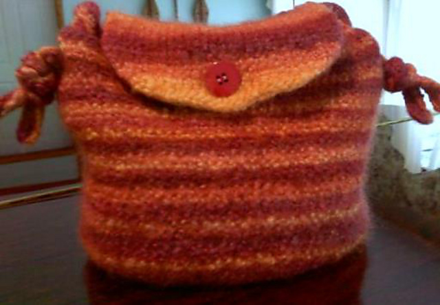 Striped Autumn Purse
