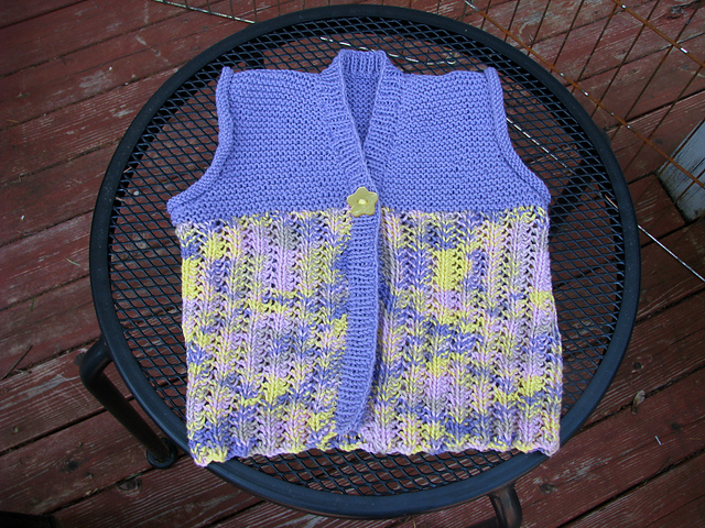 Feather Rib and Garter Stitch Cardigan