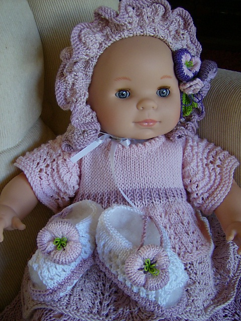 Lilac Dreams - Baby Dress/Bonnet/Peep-Toe Sandals