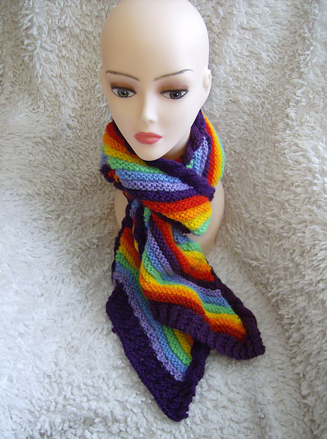 Rainbow Wraparound Scarf