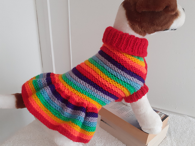 Rainbow Diva Dog Coat