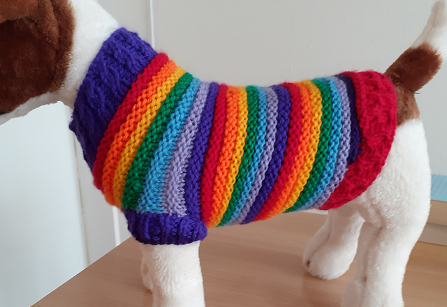 Rainbow Rover Dog Coat