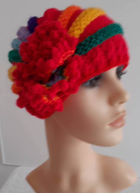 Daisy Rainbow Hat