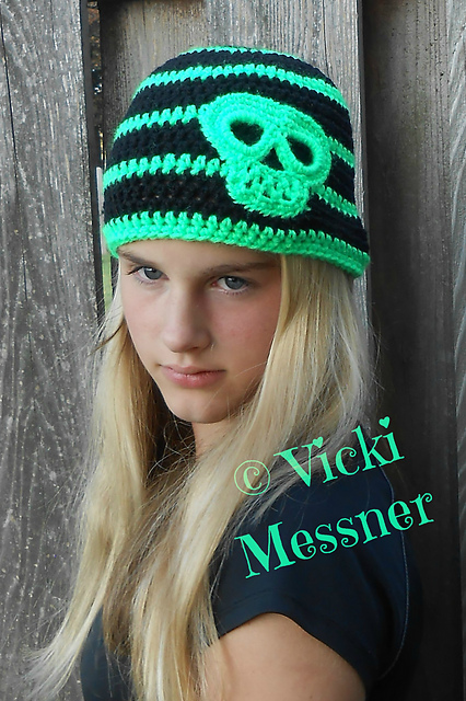 Skull Beanie with Optional Earflaps
