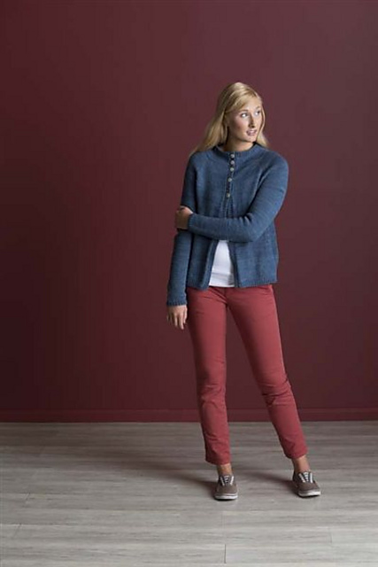 High-Button Cardigan