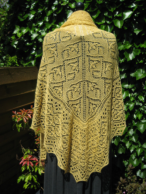 Fuchsia Shawl