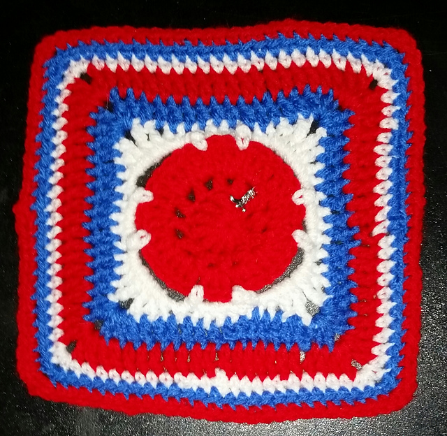 Batik Flower Granny Square