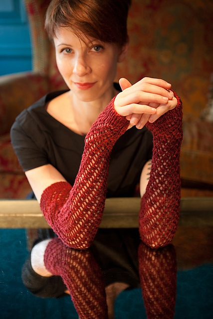 Hedy Lamarr Fingerless Gloves