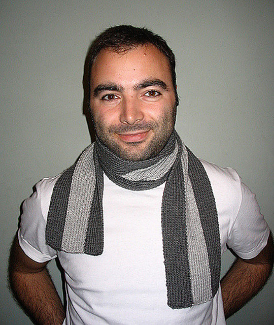 Vertical Stripe Scarf 縦ストライプのマフラー