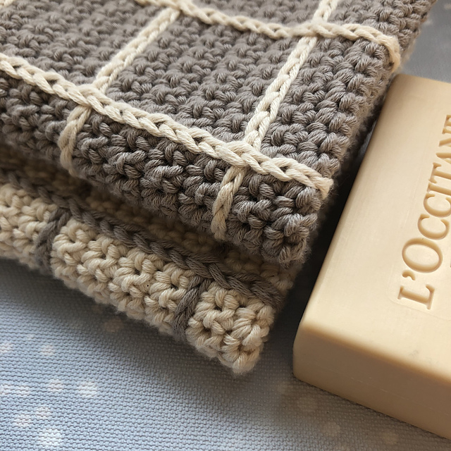Criss Cross Cotton Facecloth