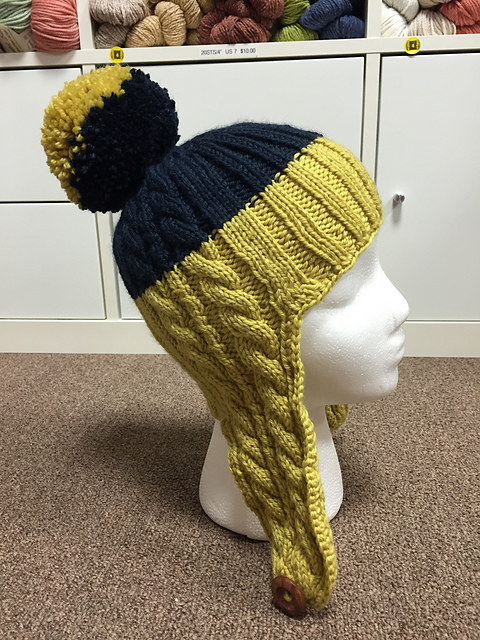 PomPom Earflap Hat