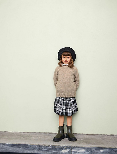 No. 4 Kelly Sweater Children - Tweed Recycled