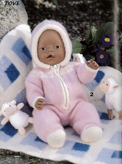 0306-2 Rosa, Tovet dress m/hette