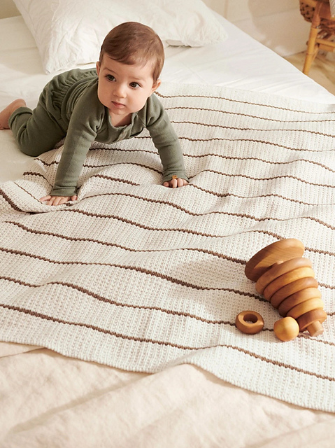 Pauls Purl-Rib Blanket