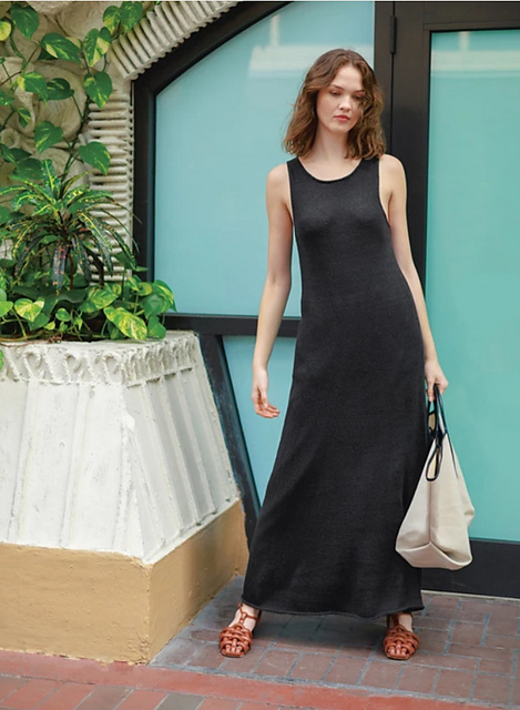 sia knit maxi dress Ravelry: pattern by Sandnes Garn Kivari