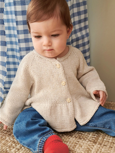 Dina Peplum Cardigan Baby