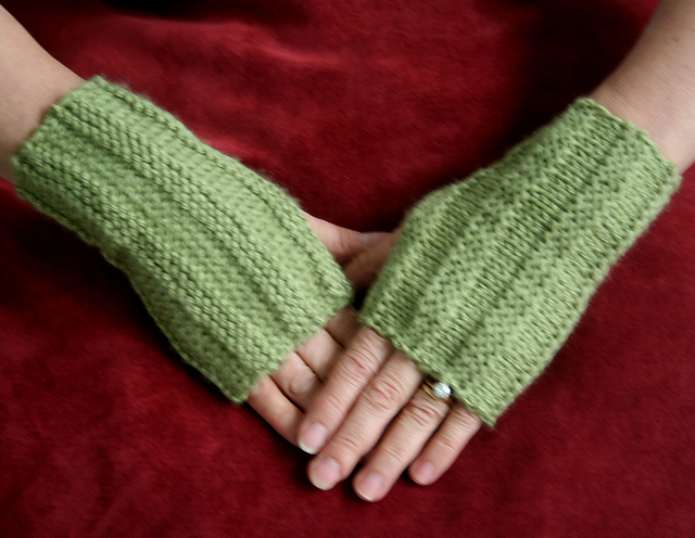 Knitted Fingerless Gloves