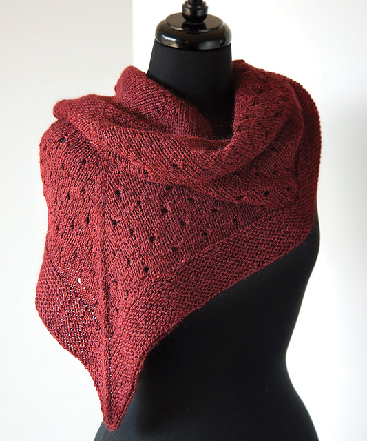 Eyelet Triangular Shawl