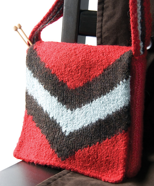 Intarsia Messenger Bag