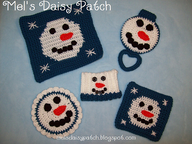 Snowman Kitchen Collection 5 pc Set